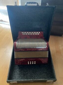 Heligonka Harmonika Hohner Corso CF 3hlas Začiatočník