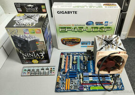 Gigabyte GA-EP45-UD3P+CPU+RAM+chladič