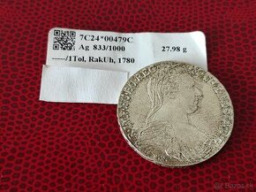 Stare mince Mária Terézia striebro