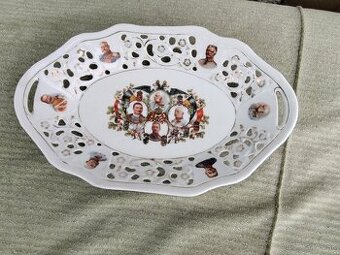 Pamätná porcelánová misa z obdobia 1.svetovej vojny ,