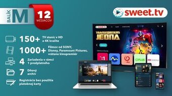 Sweet TV na 12 mesiacov, balík M