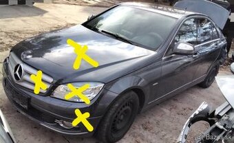 Mercedes C200 W204 2.2 CDI 2008 Predám ZADNÁ KAPOTA, MOTOR