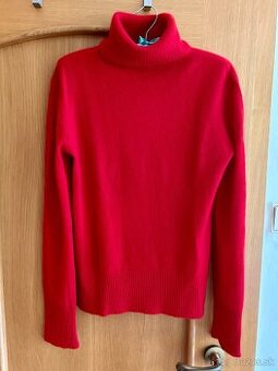 ČERVENÝ ROLÁK 100% kašmír zn.JUST CASHMERE č.L