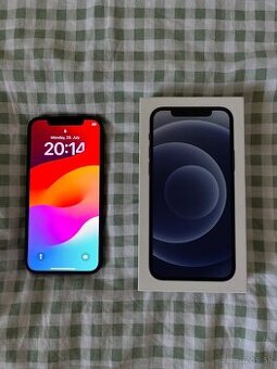 iPhone 12 - čierny 128gb - veľmi dobry stav