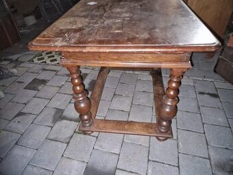 12 - Predám masívny dubový stôl