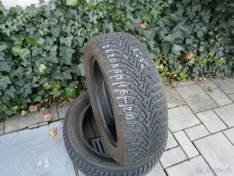Predám 2x zimné temer nové pneu Goodyear 205/55 R16 91HXL