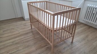 Detská postieľka 120x60, buk