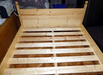 masivna postel 160x200 cm, vyrobena na zakazku, kvalita