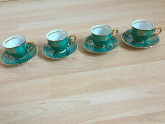 Zelená kávová súprava