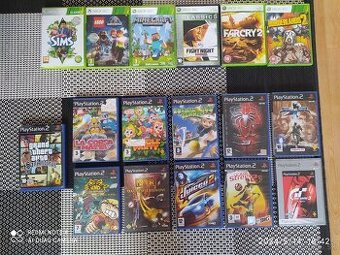 Hry na PS2 a na X box 360