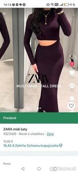 Zara šaty must have
