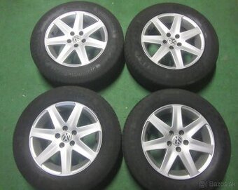 R15 letná sada VW GOLF 4 rozteč 5x100 195/65r15 CONTINENTAL