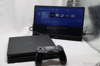PS4 Slim 500GB + ovládač + káble