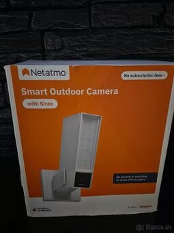 Netatmo venkovní kamera presence se sirénou.