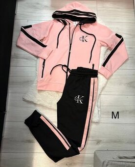 Ruzovo cierna teplakova suprava Calvin klein