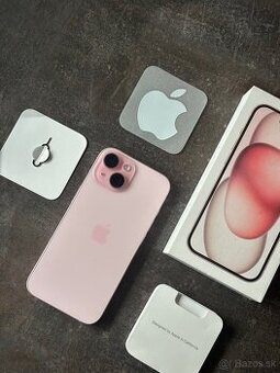 📱 iPhone 15 – ružový 💗 | 128 GB | veľmi pekný stav ✨