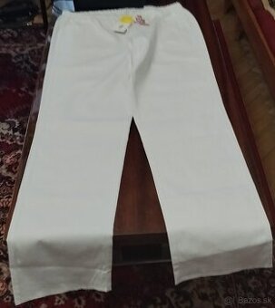 Unisex biele pracovné nohavice značka Siggi