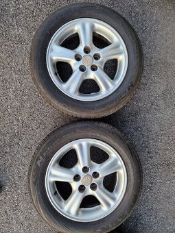 Toyota Disky R15, 5x100, 6J, ET39, letné pneu 195/60r15