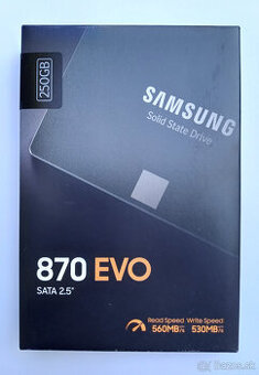 Predam SSD Samsung 870 EVO 250GB 2.5”, v zaruke