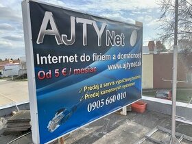 predám reklamná tabuľa s osvetlením