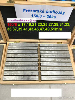 Predám sady frézarských podložiek - 1