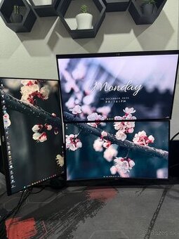 Predám monitor 24” Full HD 60hz a Rameno na 2 monitory