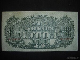 predam Ceskoslovenske bankovky 1944 1945 1985