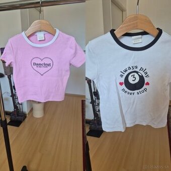 Zara tričká obe veľkosť 9-10years 140cm,cena je za kus