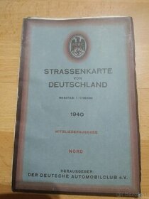 Predám nemeckú mapu r1940