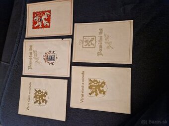 predám pamätné listy ČSR r.1948