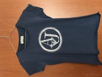 EMPORIO ARMANI modre damske tricko S/M