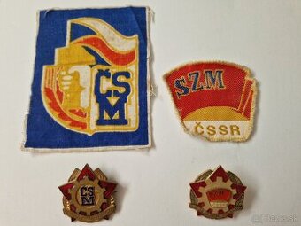 ČSM,SZM-nášivky+odznaky