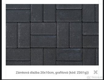 Zámková dlažba 20x10x8