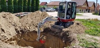 Zemné a výkopové práce - Minibáger