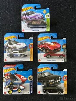 Hot wheels autíčka nove neotvorene 5 kusov (V)