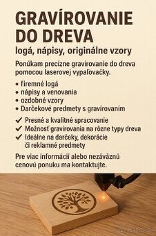 Gravírovanie do dreva – logá, nápisy, originálne vzory