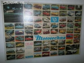 MOTOTECHNA unikátny fotoobraz v TOP stave