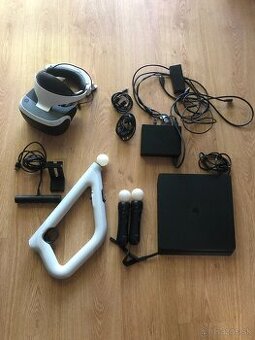 PS4 Slim 500GB + Sony PS VR + príslušenstvo