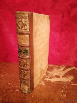 Stará vzácna kniha z roku. 1762