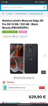 Motorola edge 50 pro 5G 12/512GB