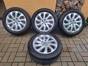 Alu disky 5x112 R16 Seat + 205/55 R16 letné pneumatiky - 1