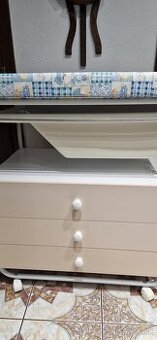 Retro prebaľovacia komoda,stolík s vaničkou