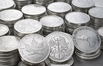 strieborne mince 1 oz (31,10 g / 999 Ag)