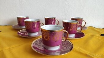 Kávová súprava, šálky Moritz Zdekauer Czechoslovakia