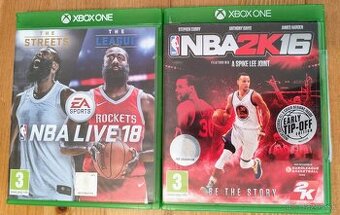 NBA basketbal hry na xbox one (cena za obe)