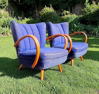 2 retro vejárové kreslá