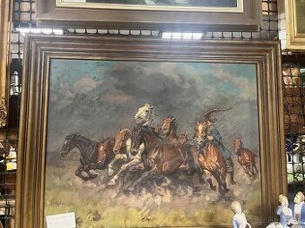 Čikoš so stádom koní