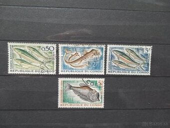Poštové známky č.1015 - Kongo - ryby