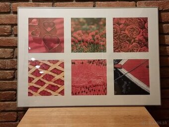 Obrazový rám 100 × 68,5 cm – na 6 vlastných fotografií (25 ×