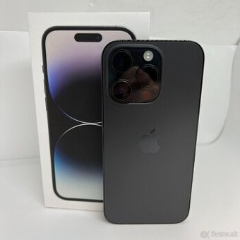 iPhone 14 PRO 128GB SPACE BLACK - DOBRÝ STAV - ZÁRUKA